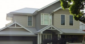 Colorbond reroof and quad guttering