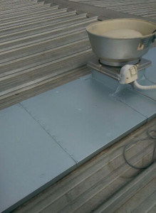 Roof leaks repaired with hopper flashing - Brighton (image)