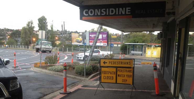 Metal reroof with traffic management - Strathmore (image)