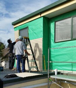 Colorbond Wall Cladding Installation in Progress - Doncaster East (image)