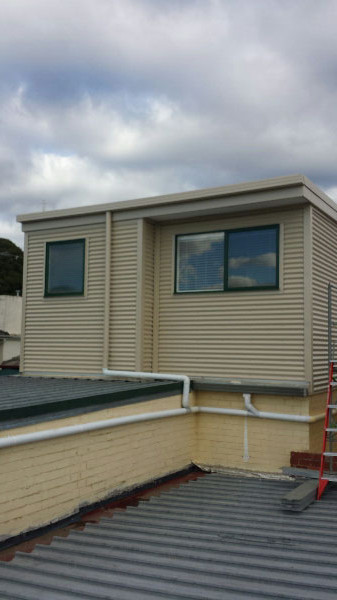 Colorbond corrugated wall cladding installed - Doncaster East (image)