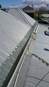 Steel mesh leafguard installed - Richmond (image)