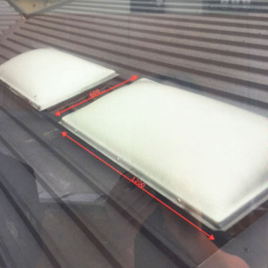 Perspex Domes Replaced with Velux Skylights (Before)