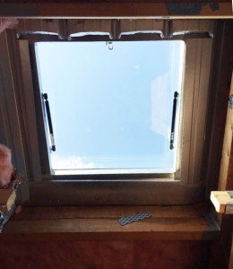 Custom made roof hatch supplied and installed (below) - South Melbourne (image)
