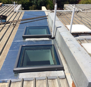 Velux Skylights for flat roof installed - Balaclava