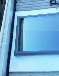 Velux skylight with custom flashings installed - Kensington (image)