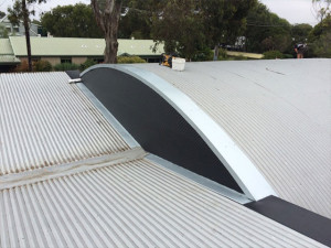 New curved flashings installed (image)