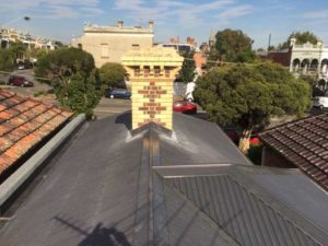 Tile off tin on metal roof replacement - North Fitzroy (image)