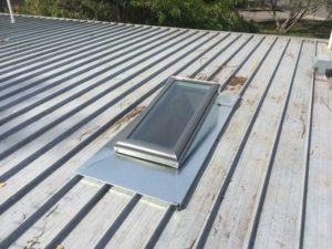 Velux Skylight with 15 degree pitch installed into flat roof - Chirnside Park (image)