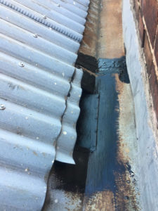 liquid membrane to box gutter and patch rather than replace (image)