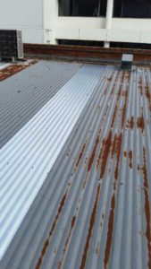 single roof sheet replaced (image)