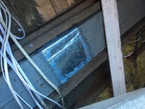 patched box gutter outlet (image)