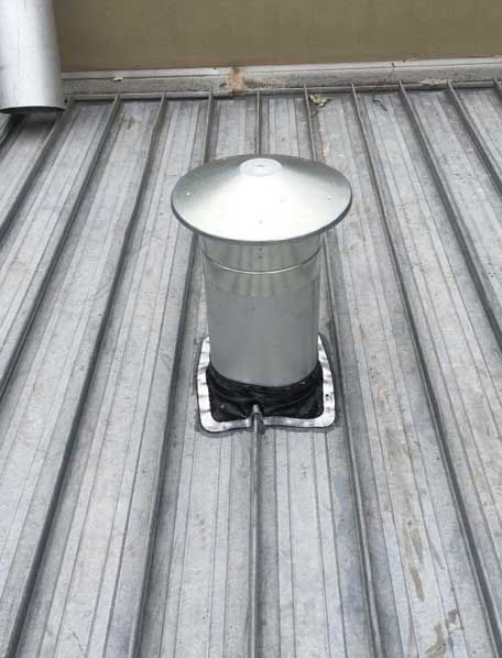 flue and cowl installed for bathroom exhaust fan - Research (image)
