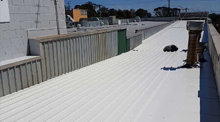 Klip-Lok commercial roof and side flashings replaced - Melbourne