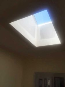 Shaft built for Velux skylight (image)