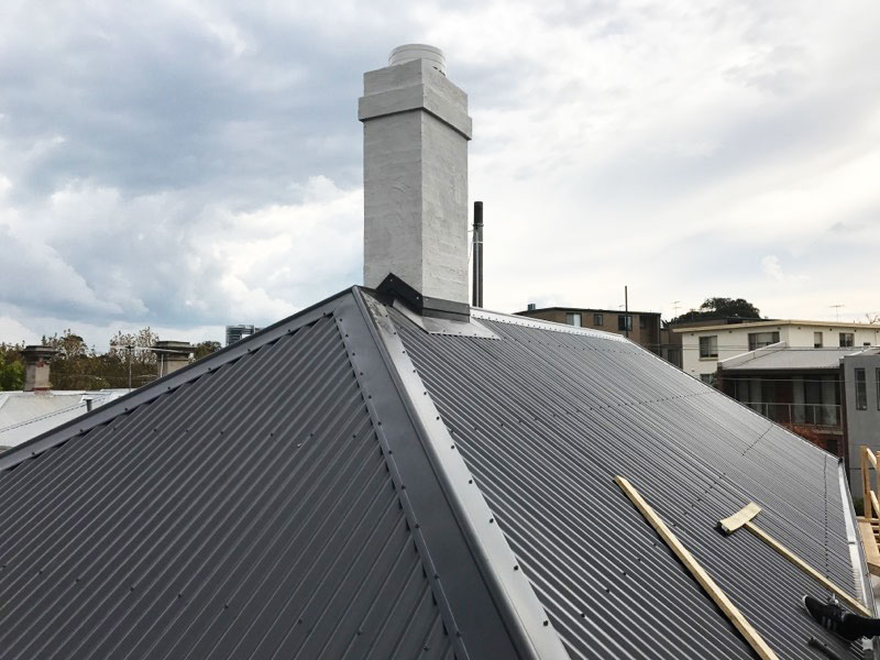 metal roof replaced - Albert Park (image)