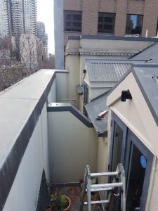 Door and capping flashings installed - Melb CBD (image)