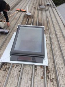 Velux Solar Powered MO4 Openable Skylight installed - Clifton Hill (image)