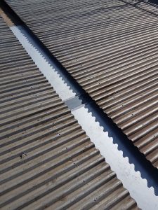 Rubber expansion joint installed to box gutter - Malvern (image)