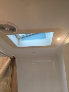 Velux Manual Openable Skylight installed with shaft in bathroom - Alphington (image)