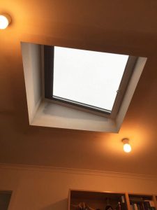 Velux Skylight with Blind installed in bedroom - Alphington (image)