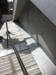New apron flashings installed - commercial building maintenance - Melbourne (image)