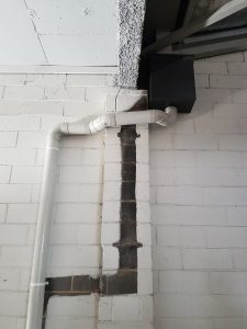 New downpipe and rainhead - commercial property - Hawthorn (image)