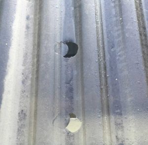Polycarbonate hail damaged roofs repaired - Melbourne (image)