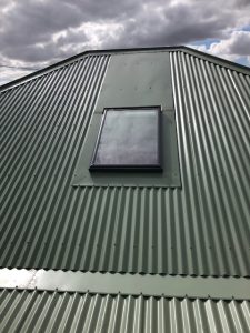 Velux skylight and Colorbond hopper flashings installed - Thomastown