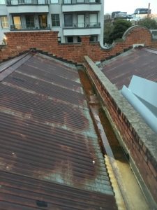 Before- Zincalume corrugated roof- South Yarra
