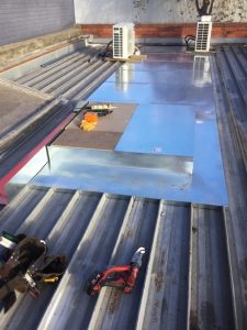 Commercial roof repairs - hopper flashings - Altona