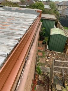 Colorbond Squareline gutter installed - Doncaster