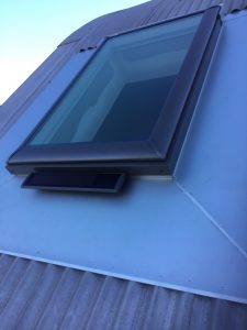 Velux skylight installed with custom made flashings - South Yarra