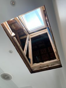 Velux Skylight Installed framing underway for shaft | Coburg | Roofrite