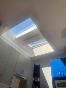 Double Velux Skylights installed in kitchen | Oak_Park