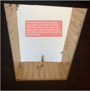 Dome Replaced with Velux Skylight | Before | Melbourne | Roofrite