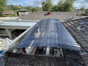 Curved Polycarbonate Roof Installed | Lower Templestowe | Roofrite