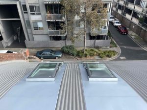 Curved Roof Velux Opening Skylights Installed | Brunswick | Melbourne | Roofrite