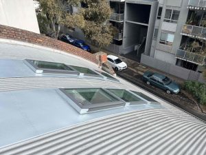 Velux Skylights installed in Corrugated Metal Roof | Brunswick | Melbourne | Roofrite
